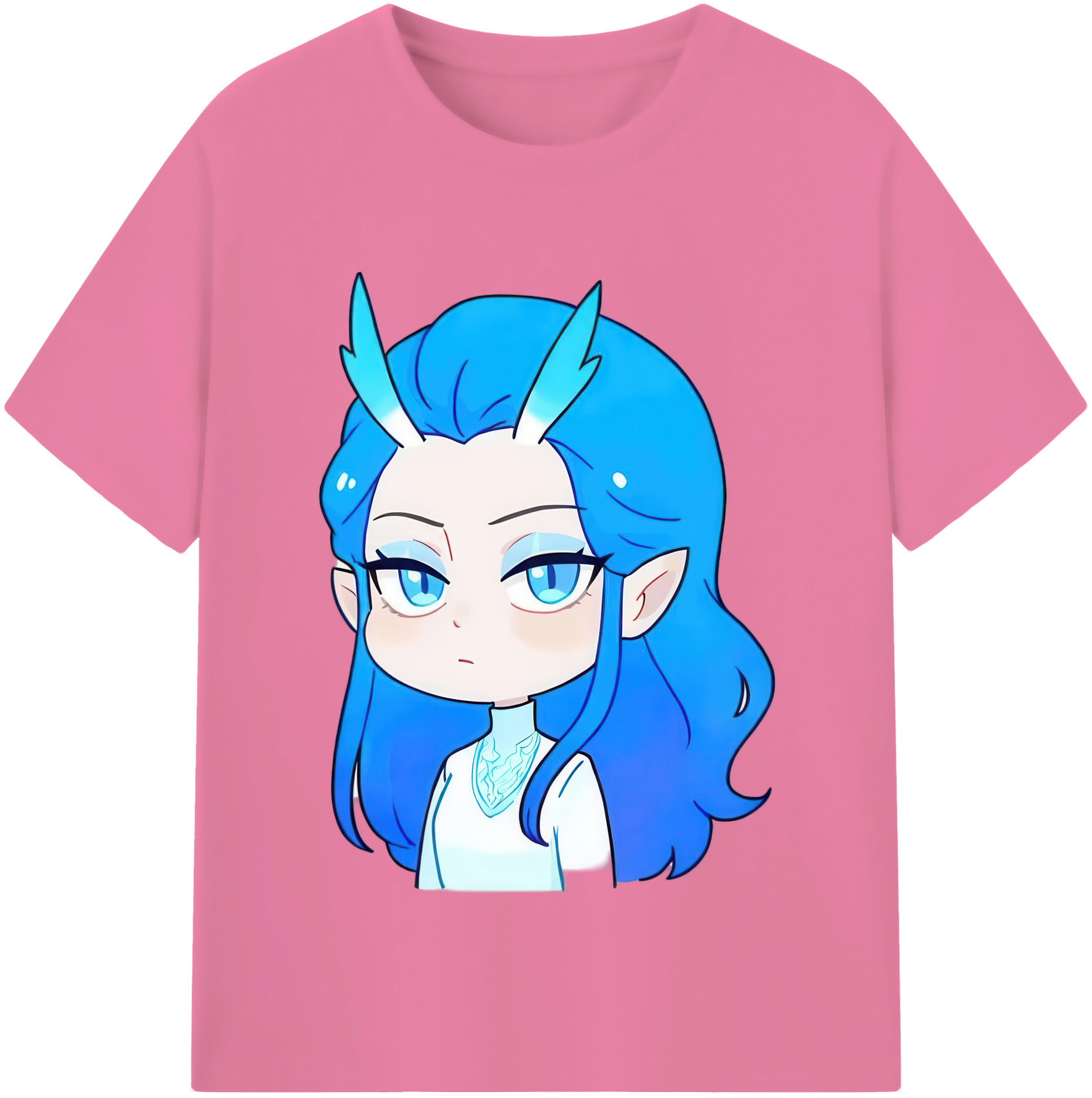 （画像用） Ne Zha 2 ナタ 魔童の大暴れ 綿100％半袖Tシャツ（フロントプリント）